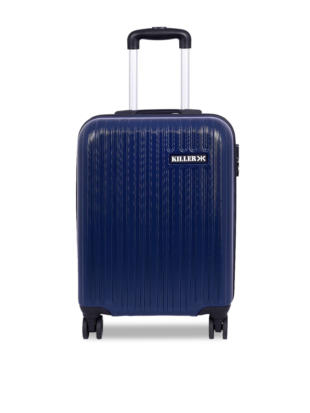 

Killer Textured Hard-Sided Cabin Trolley Bag, Blue