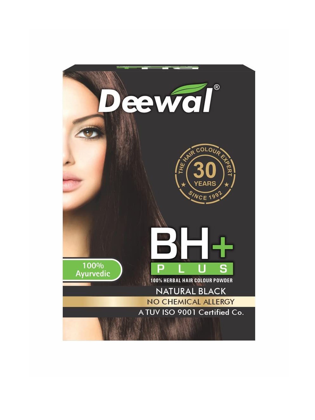 

DEEWAL BH+ Plus 100% Ayurvedic Hair Color - 120 g - Natural Black