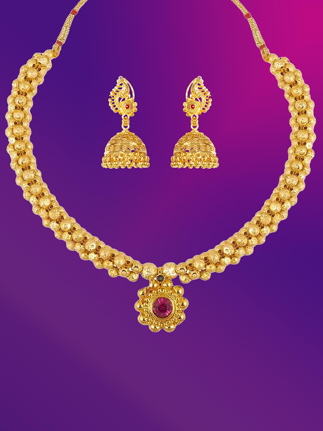 

Lila Gold-Plated Jewellery Set