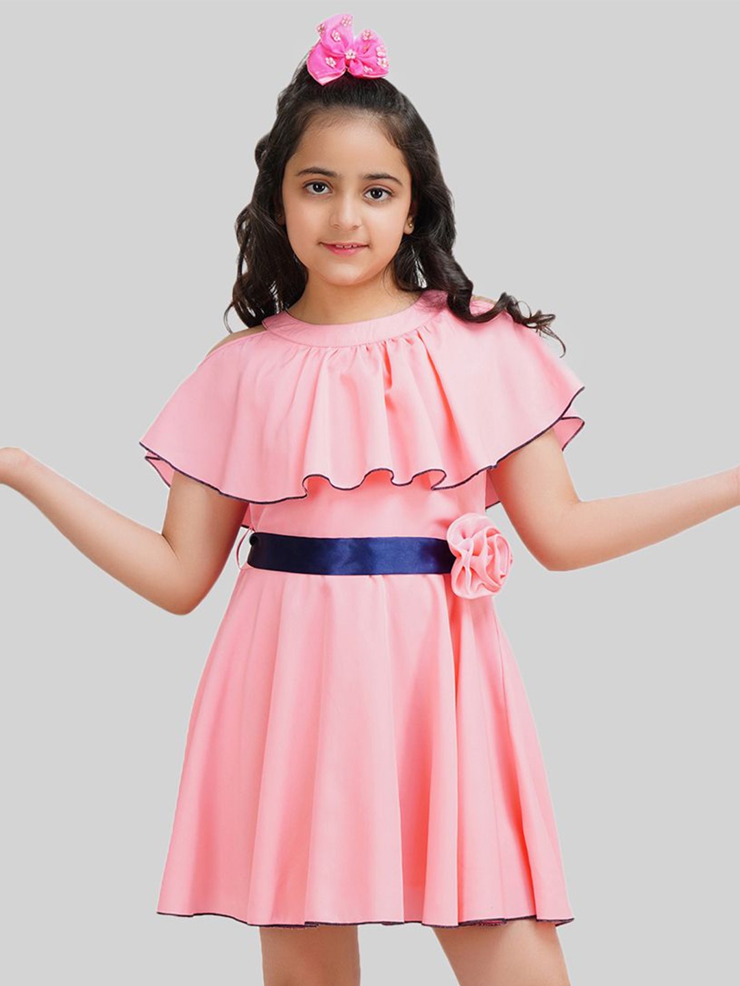 

BEING NAUGHTY Girls Fit & Flare Dress, Pink