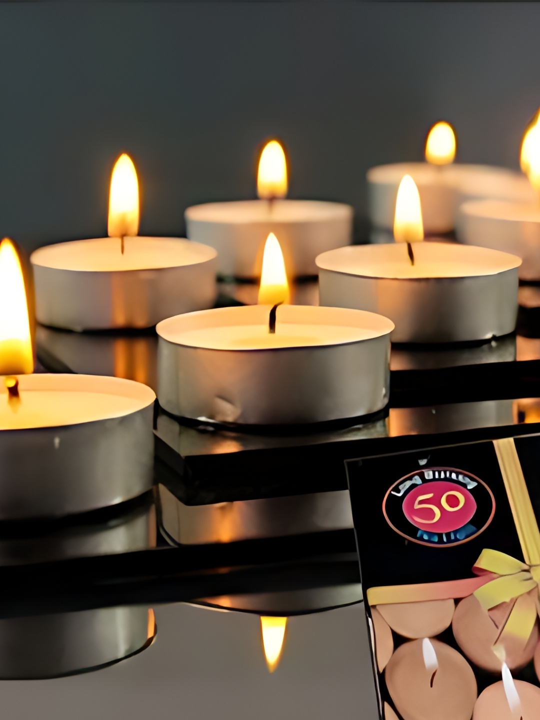 

Special You 50 Pcs Maroon Tea Light Candles