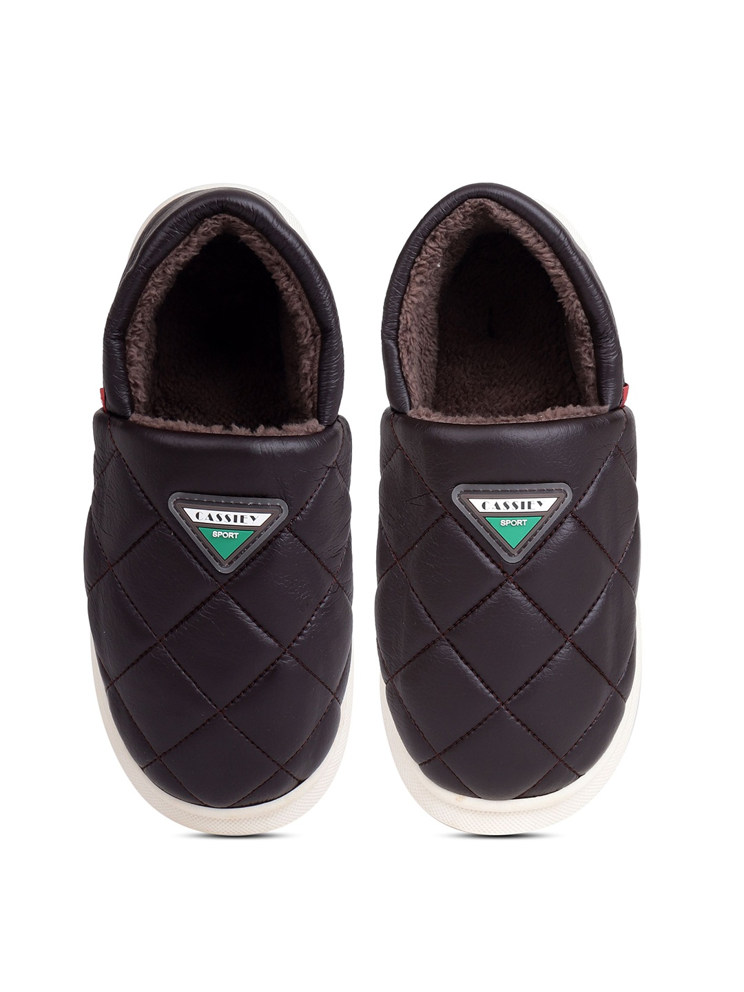 

CASSIEY Men Slip-On Sneakers, Coffee brown