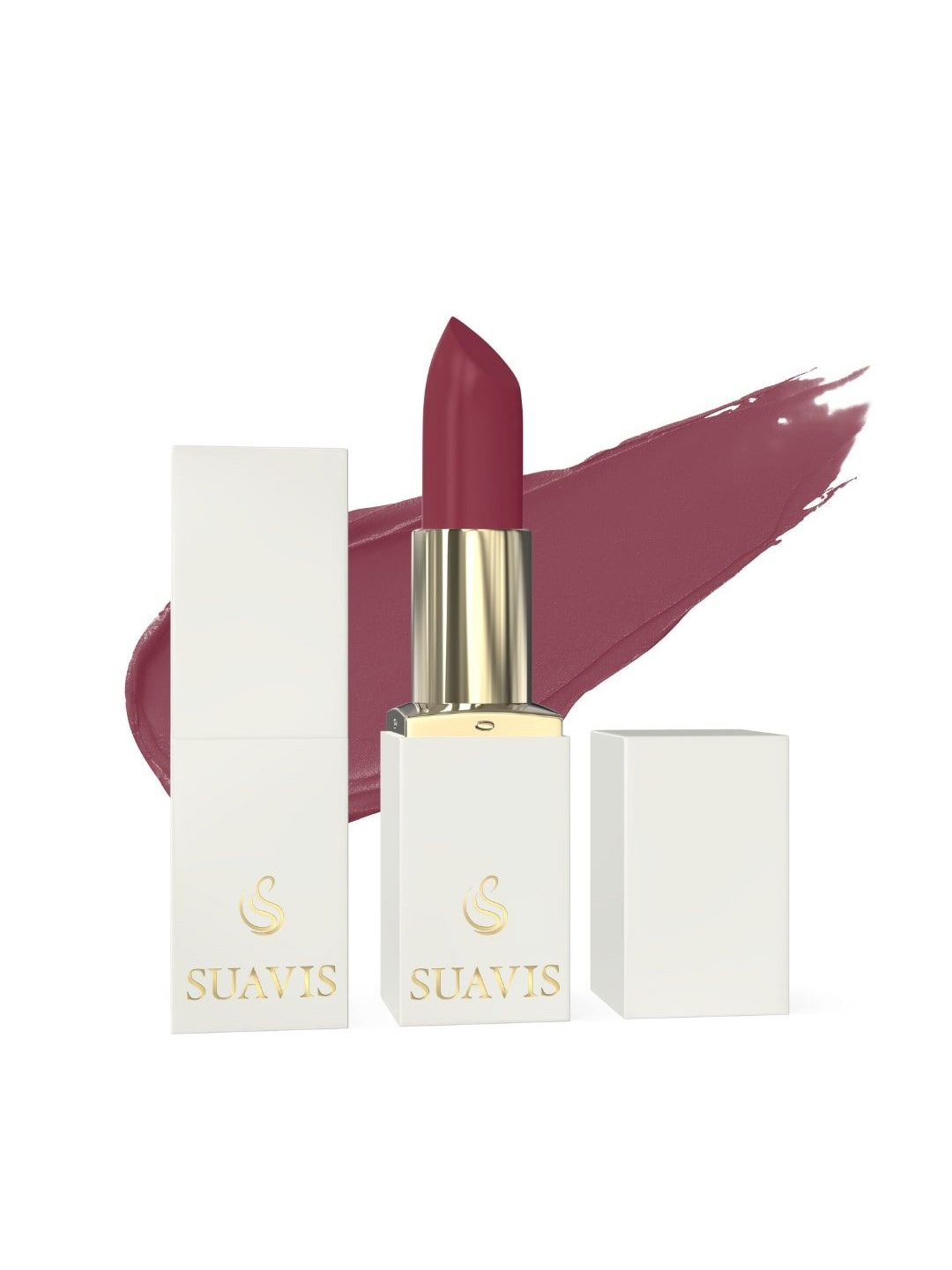 

SUAVIS Comfy Matte Cream Bullet Lipstick - 4 ml -Sugar Plum 113, Brown