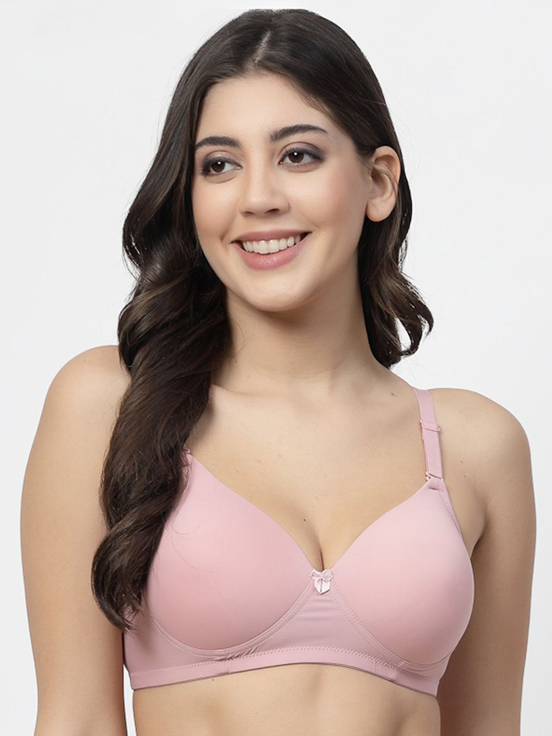 

College Girl Full Coverage Lightly Padded T-shirt Bra, Pink
