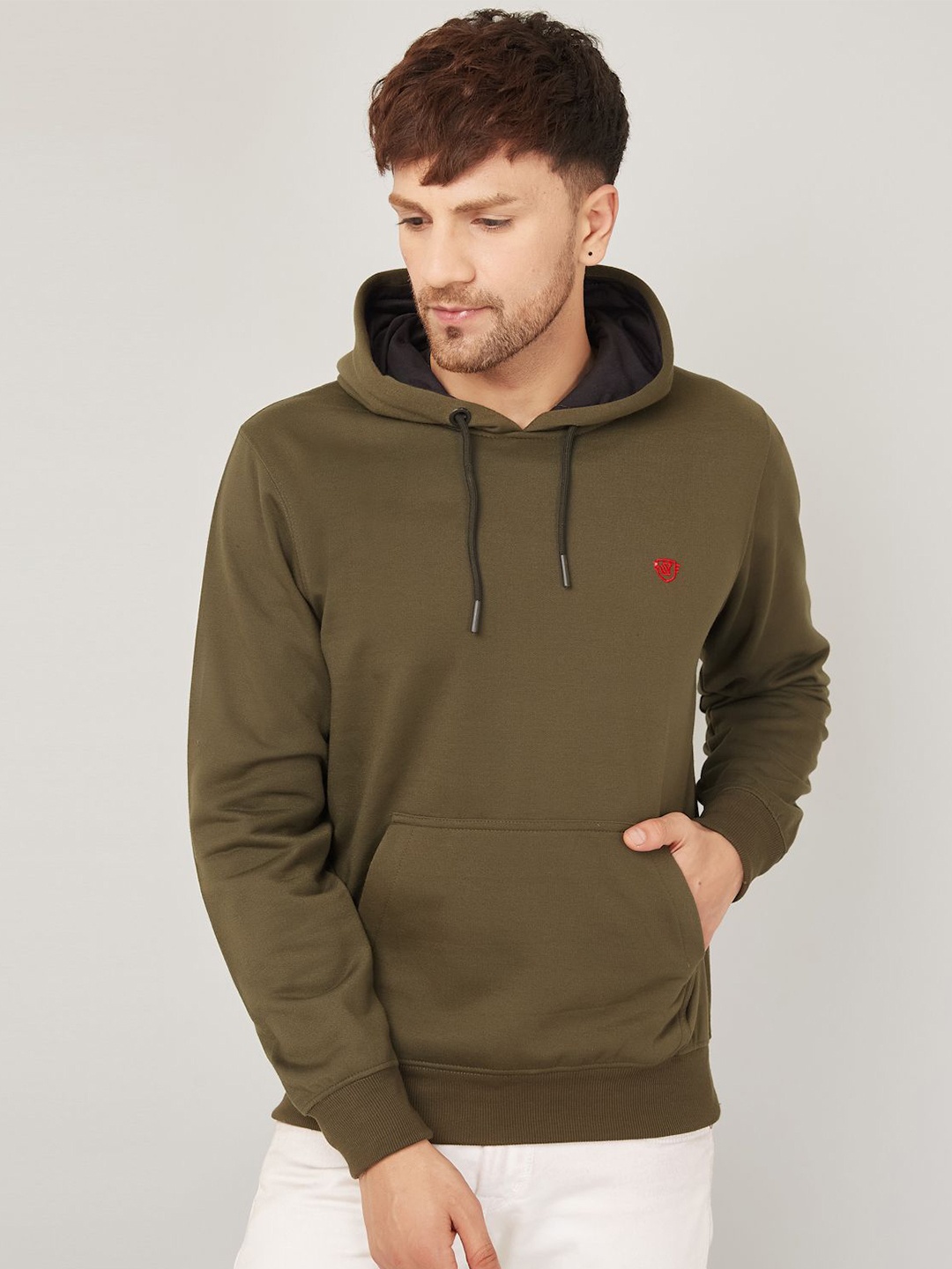 

WE PERFECT Men Hooded Sweatshirt, Green