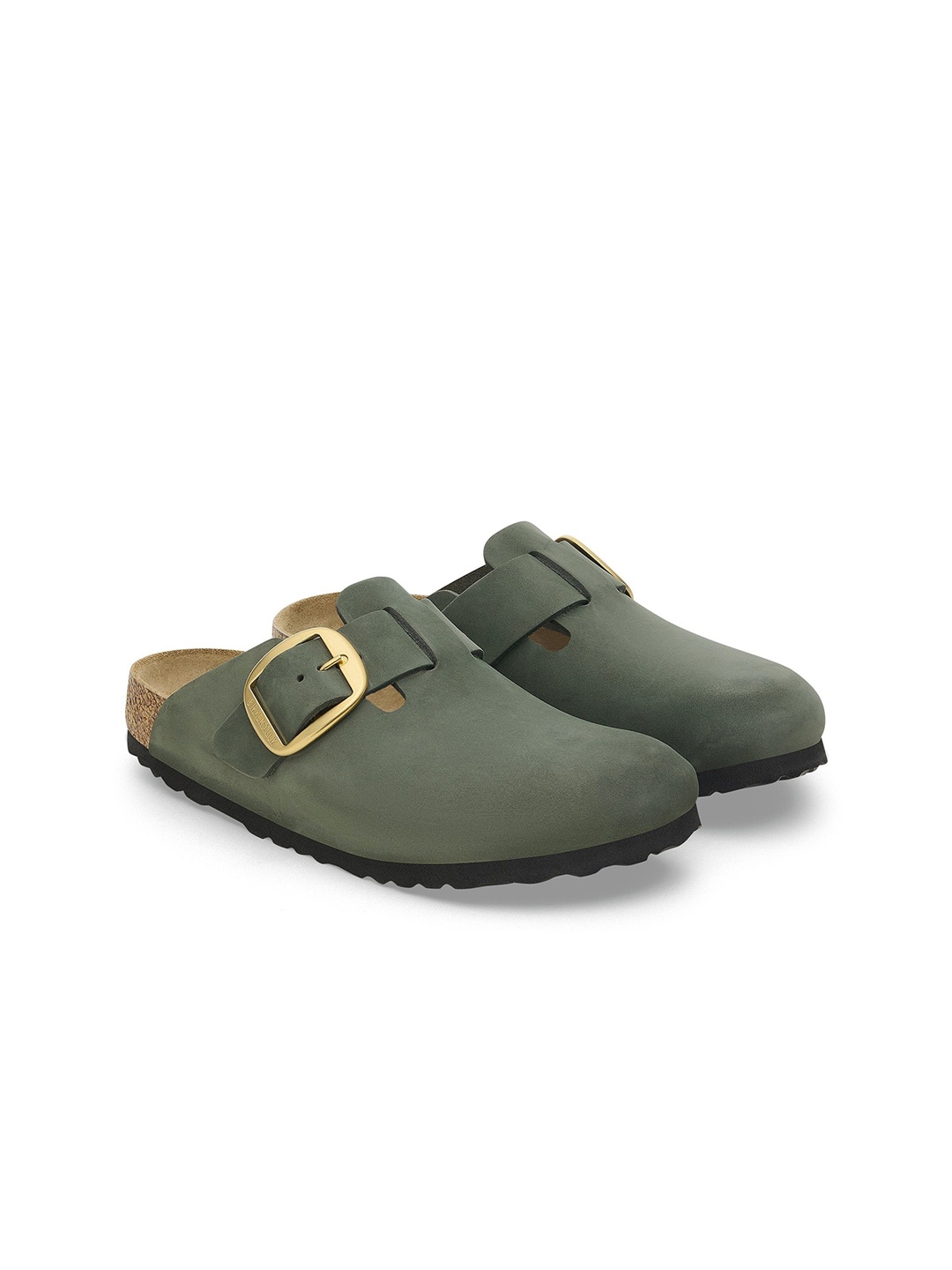 

Birkenstock Women Boston Big Buckle Narrow Width Clog, Green