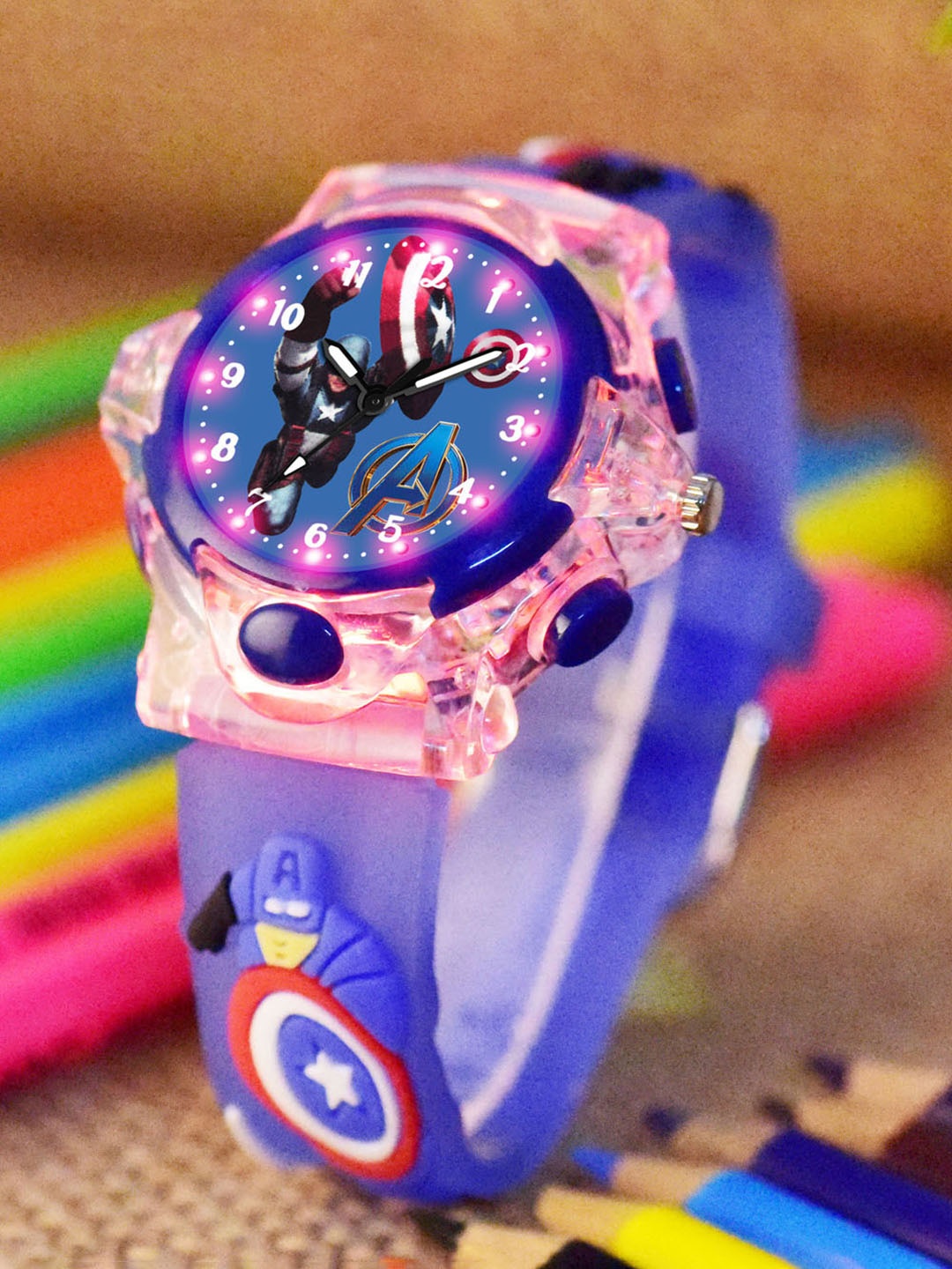 

Shocknshop Boys Printed Dial & Straps Analogue Watch 337 Captain Blue