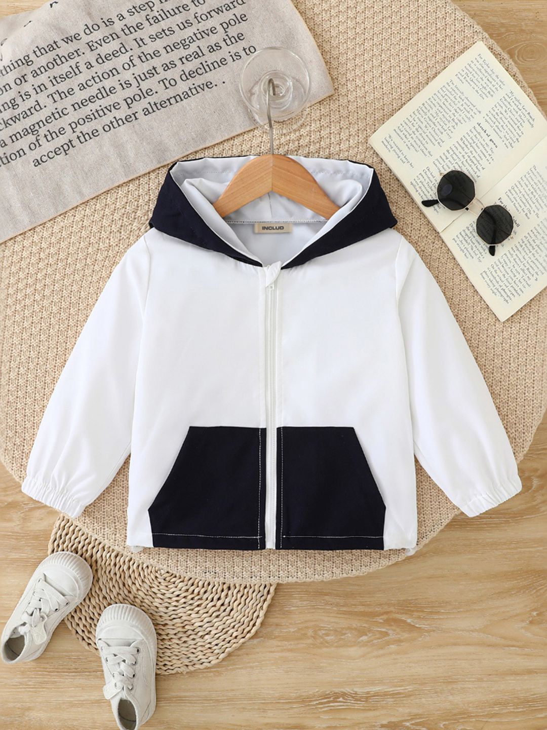 

INCLUD Boys Hooded Sweatshirt, White