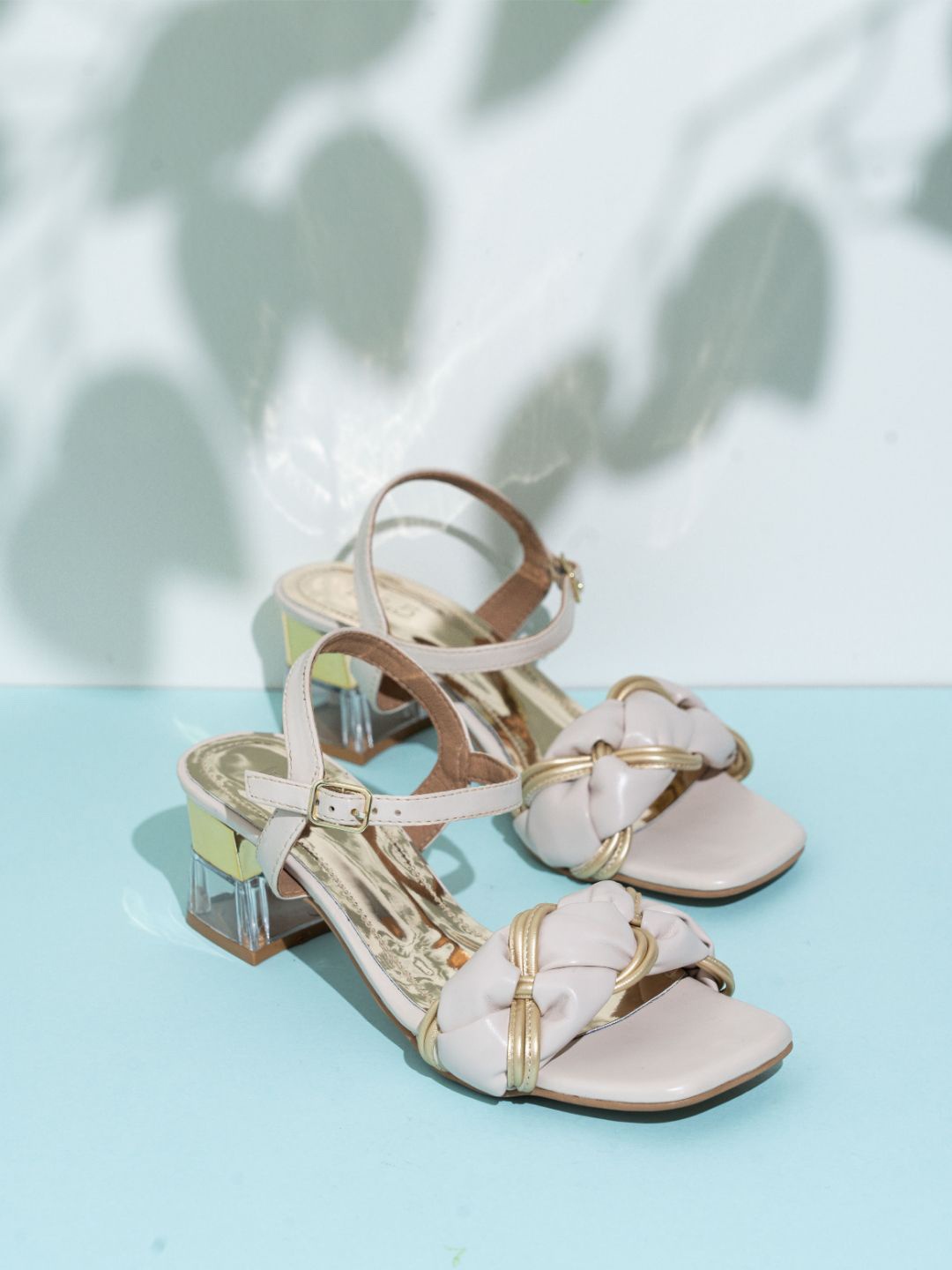 

Inc 5 Women Party Block Sandals, Cream