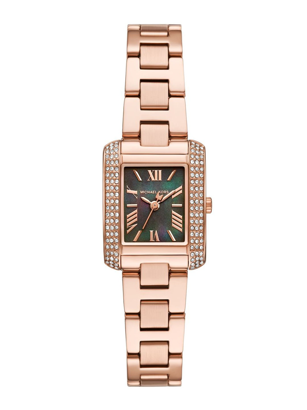 

Michael Kors Women Embellished Dial & Stainless Steel Straps Analogue Watch AK_MK4868, Rose gold