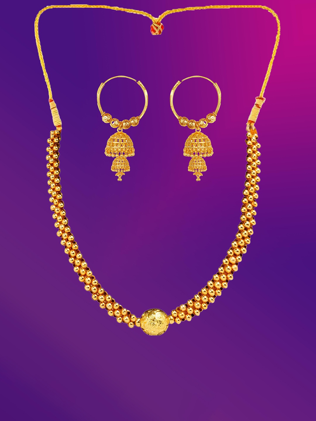 

Lila Gold-Plated Jewellery Set