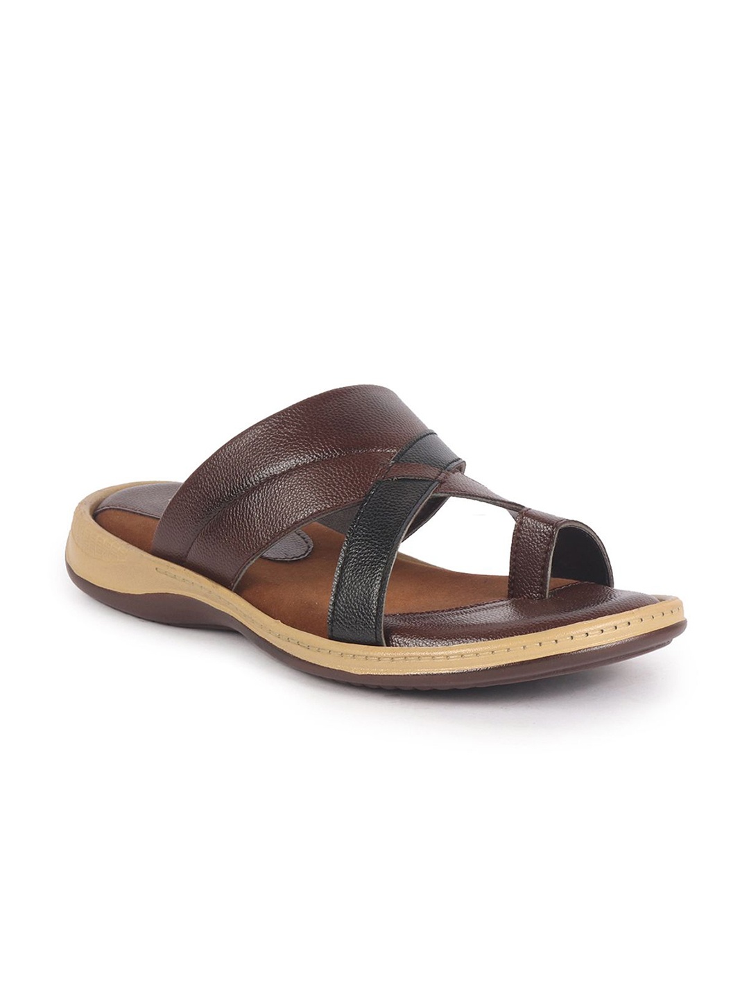 

FAUSTO Men PU Comfort Sandals, Brown