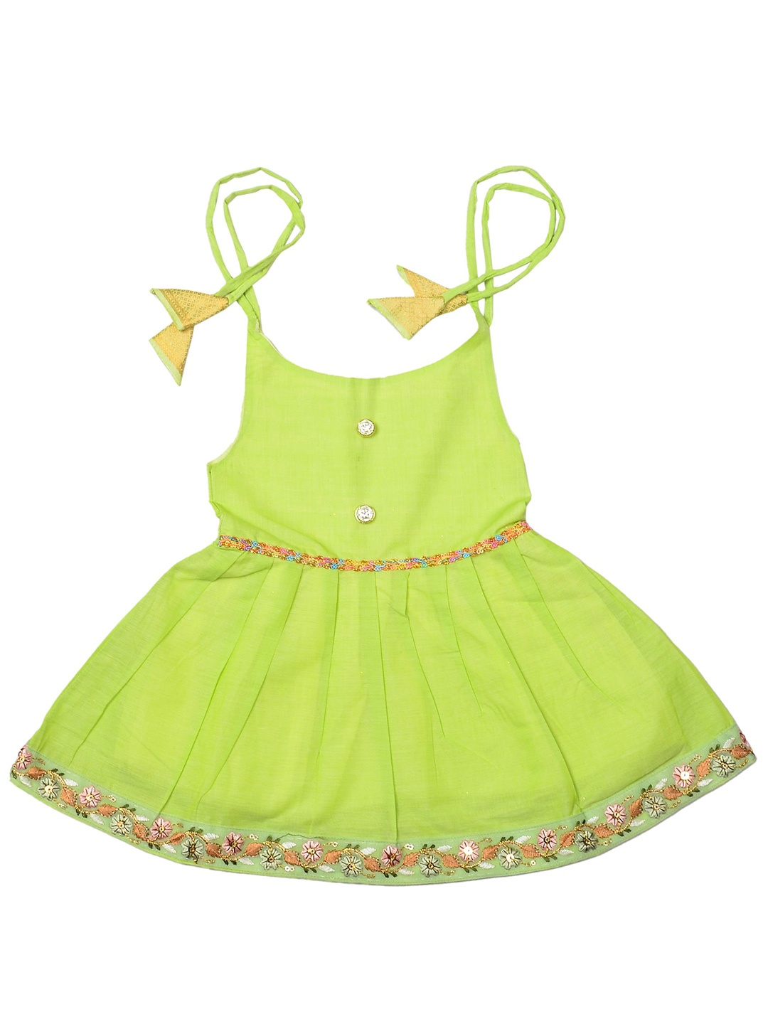 

BAESD Infants Girls Mangala Gowri Cotton Ethnic Dress, Green