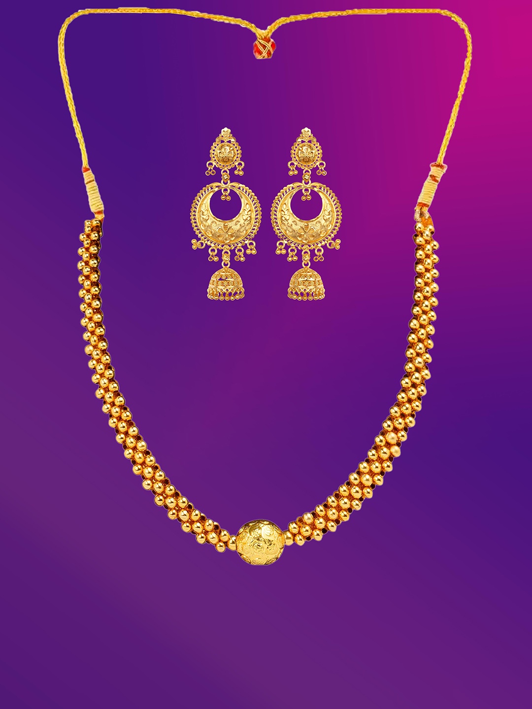 

Lila Gold-Plated Jewellery Set