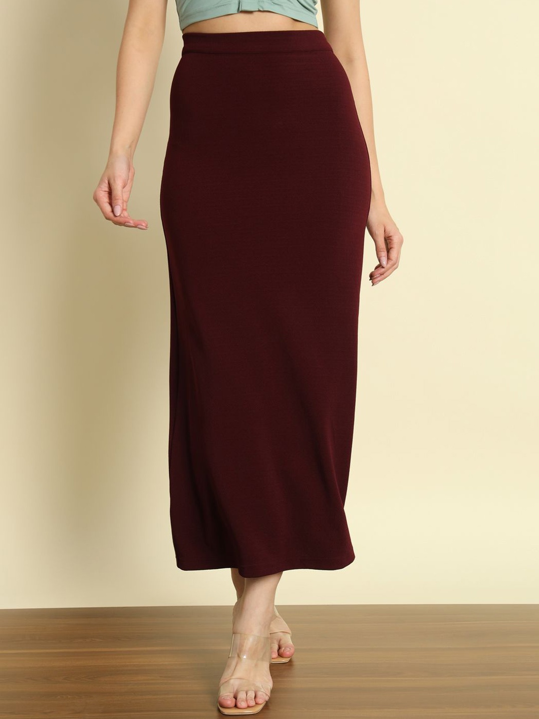 

Trend Arrest Straight Maxi Skirts, Burgundy