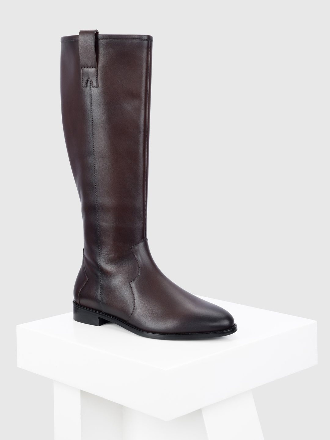 

Oroh Women Block Heeled Slouchy Boots, Maroon