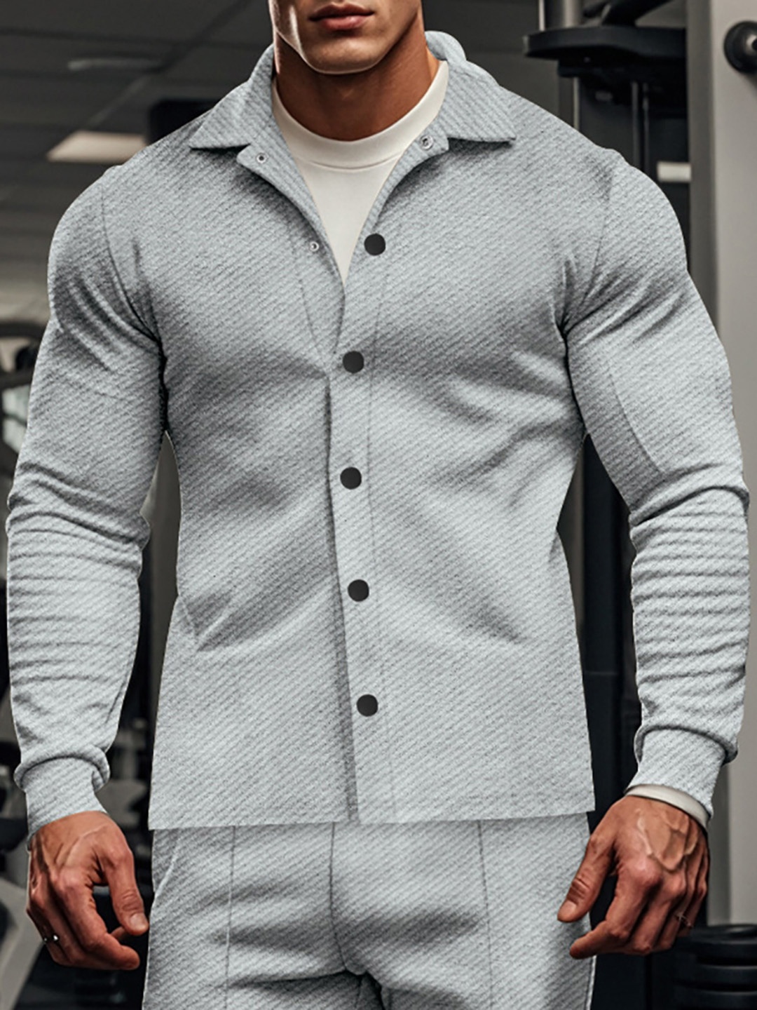 

StyleCast x Revolte Men Outdoor Tailored Jacket, Grey
