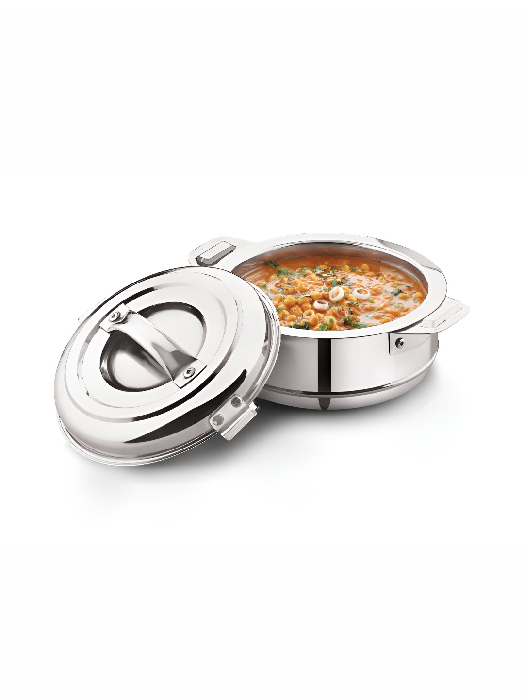 

MUKTI Silver Toned Stainless Steel Thermal Insulated Casserole 4L