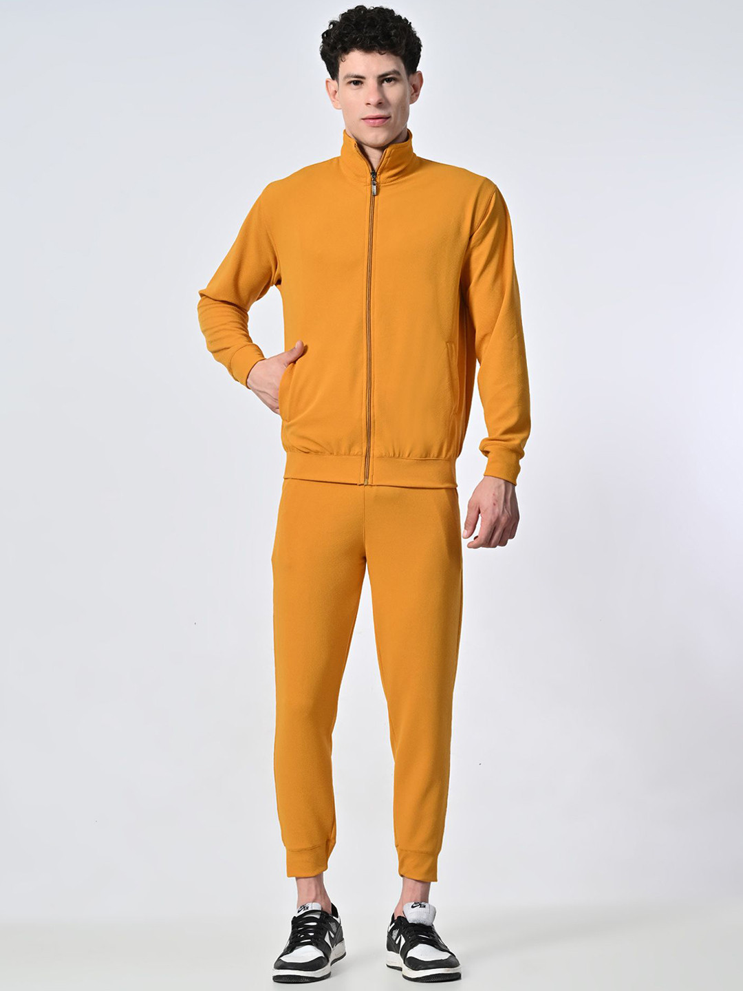 

BAESD Polo Collar Long Sleeves Tracksuits, Mustard