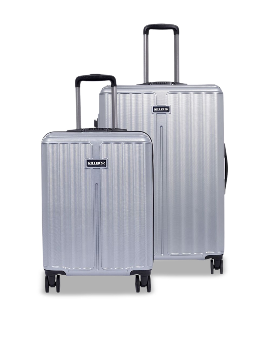 

Killer Set Of 2 Hard Case Trolley Bag, Silver