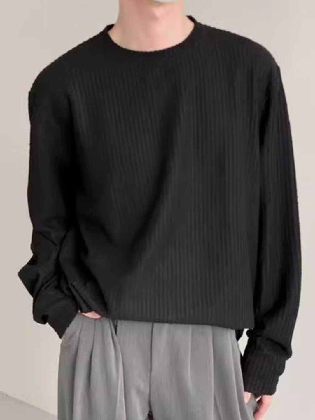 

StyleCast Men Solid Sweatshirt, Black
