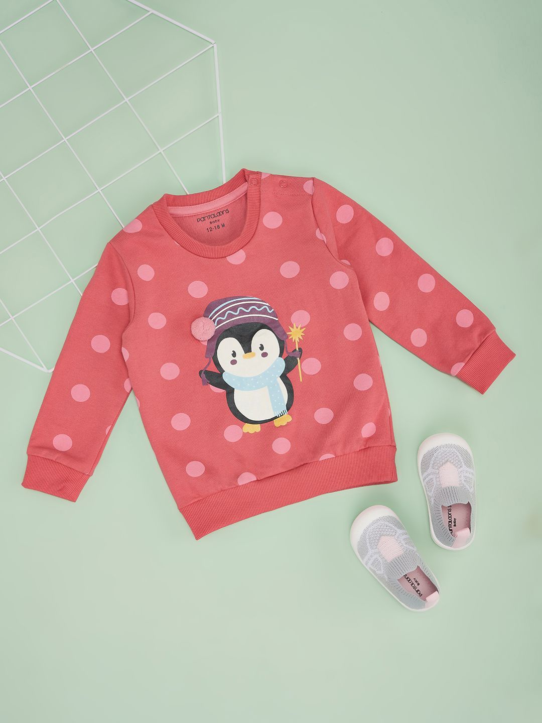 

Pantaloons Baby Girls Sweatshirt, Red