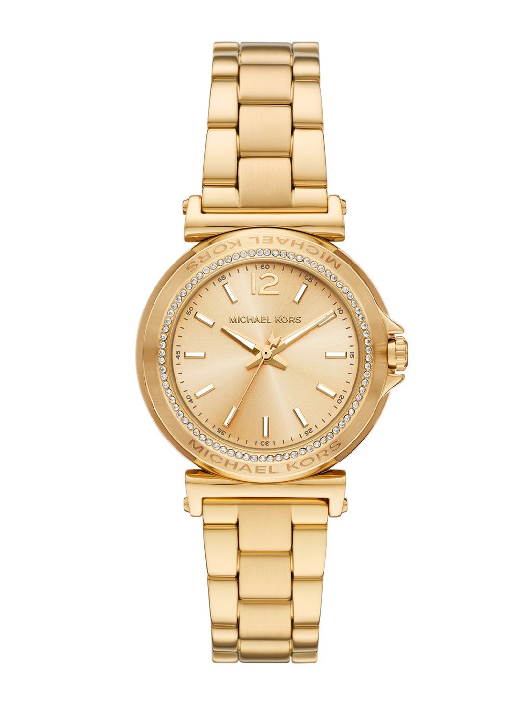 

Michael Kors Women Embellished Dial & Stainless Steel Straps Analogue Watch AK_MK7516, Gold