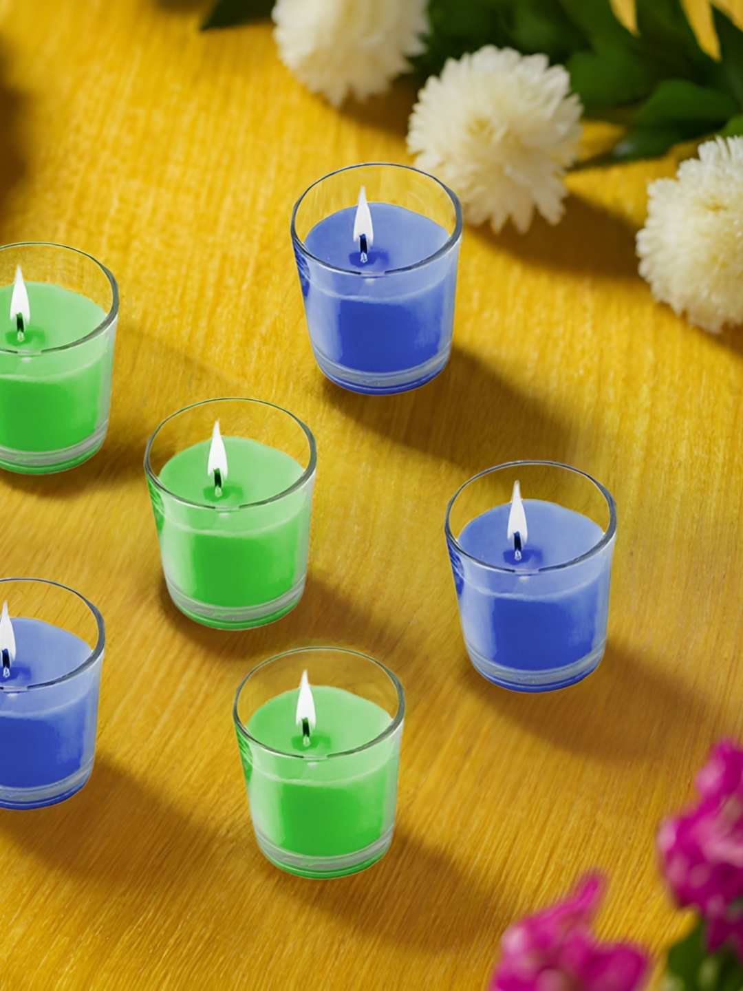 

Special You 6-Pcs Blue & Green Jar Candle