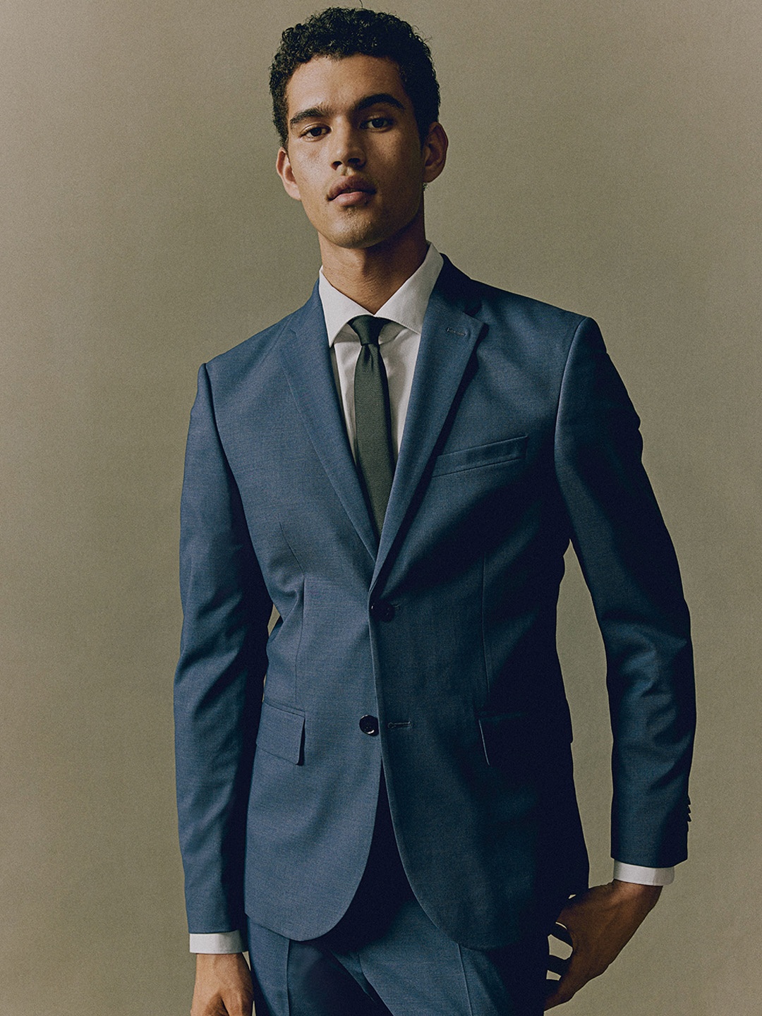 

H&M Slim Fit Jacket, Blue