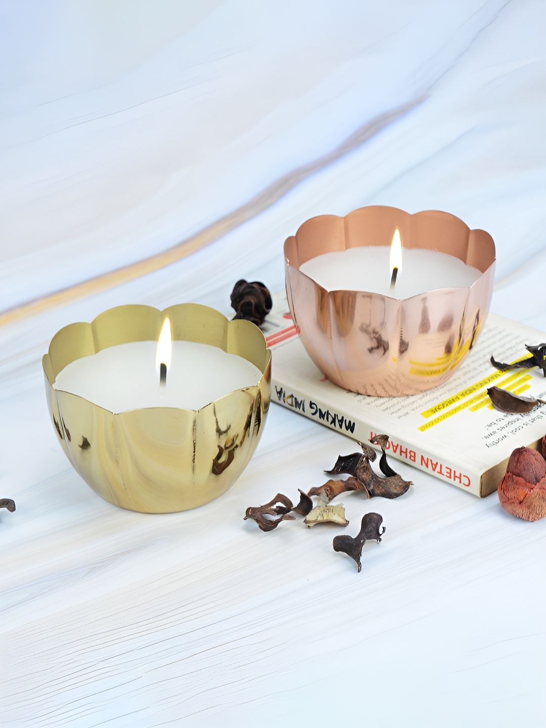 

Maison Modern Gold-Toned 2 pieces Jar Candle