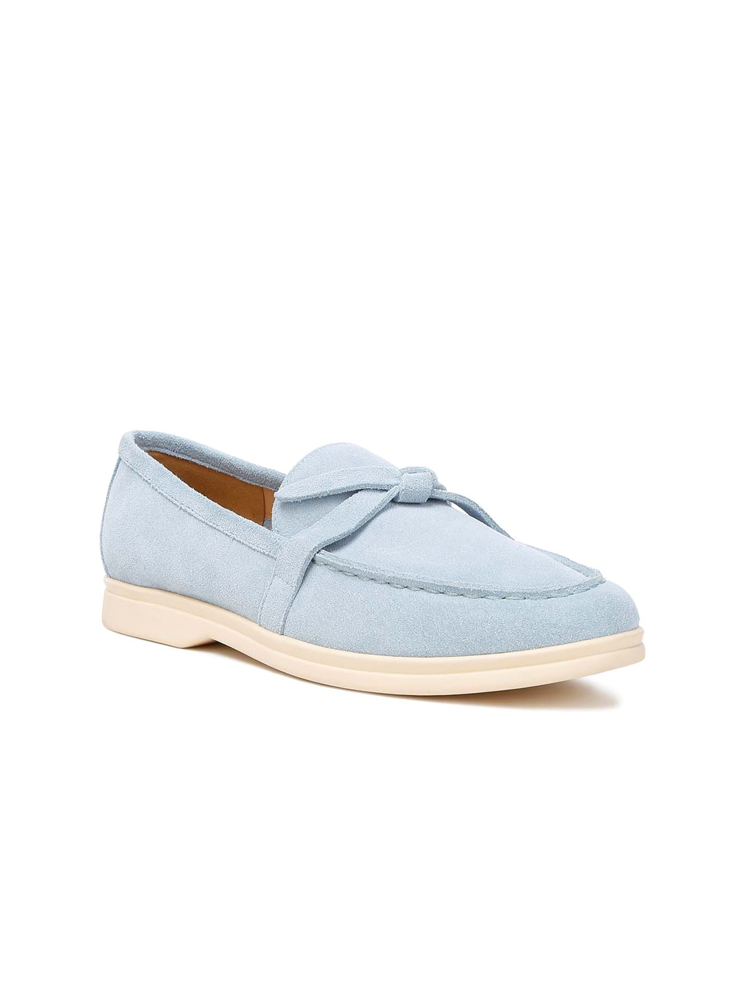 

RAG & CO Women Suede Loafers, Blue