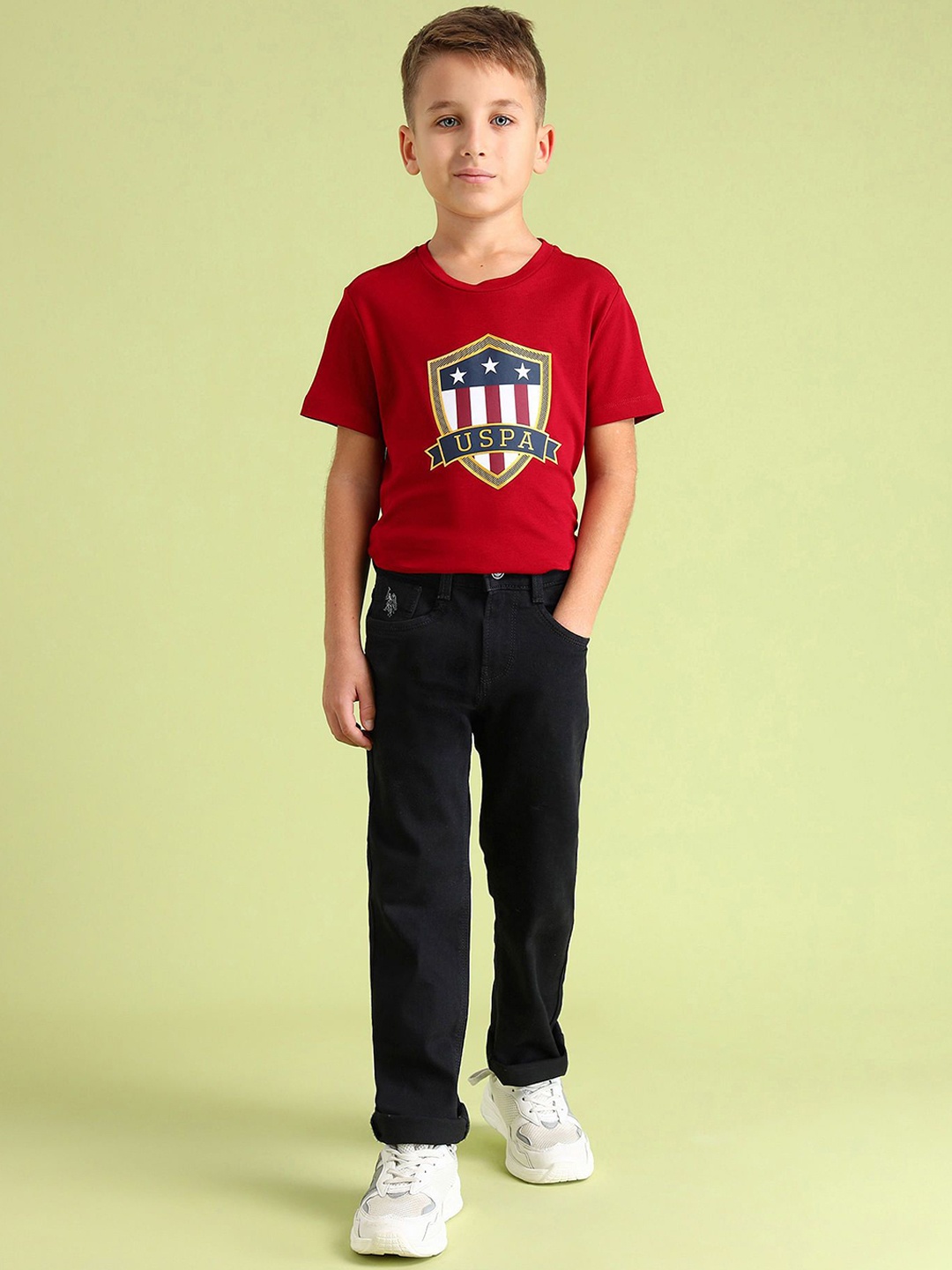 

U.S. Polo Assn. Kids Boys Classic Stretchable Jeans, Black