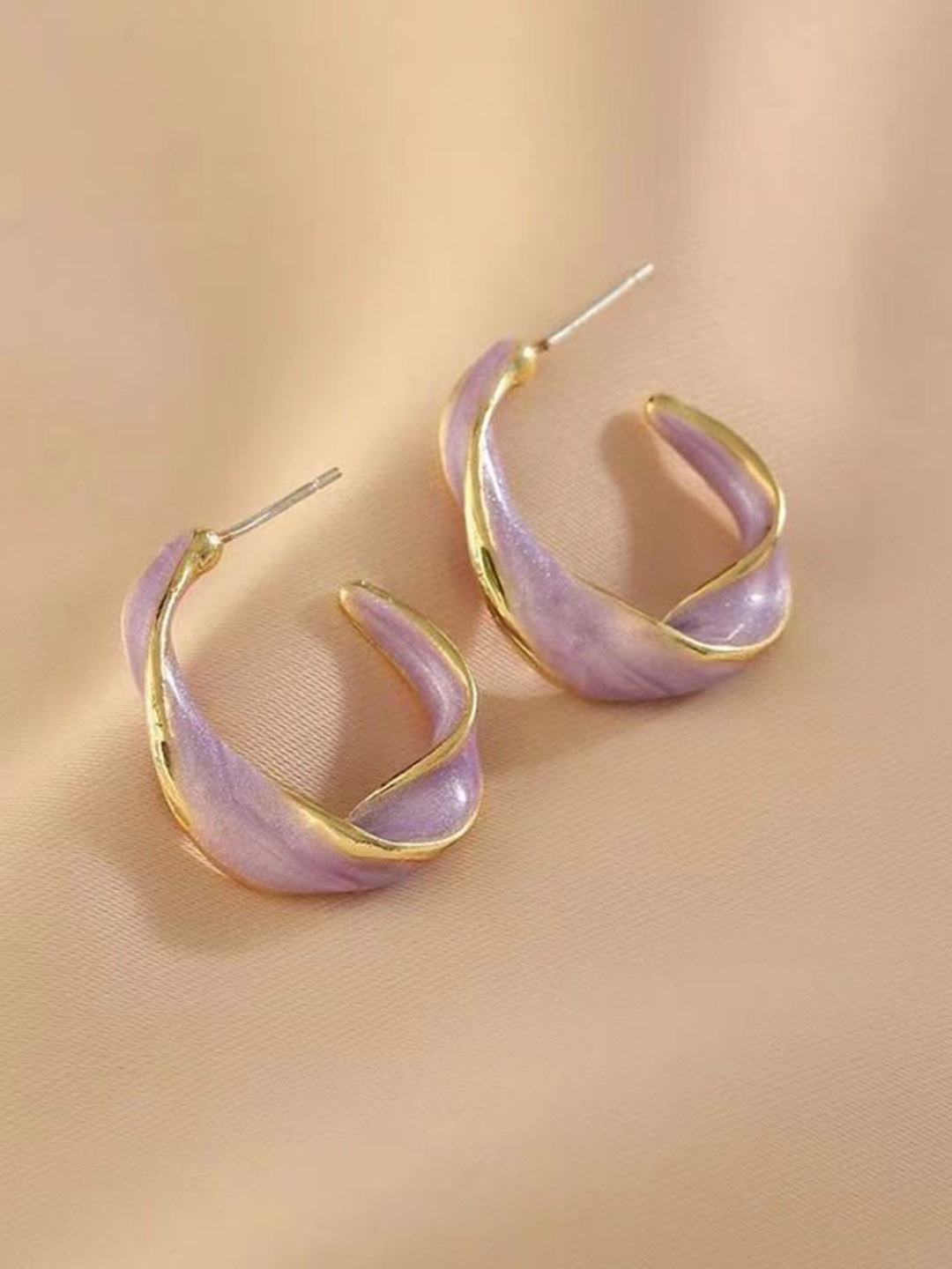 

styledose Sterling Silver Classic Studs, Purple