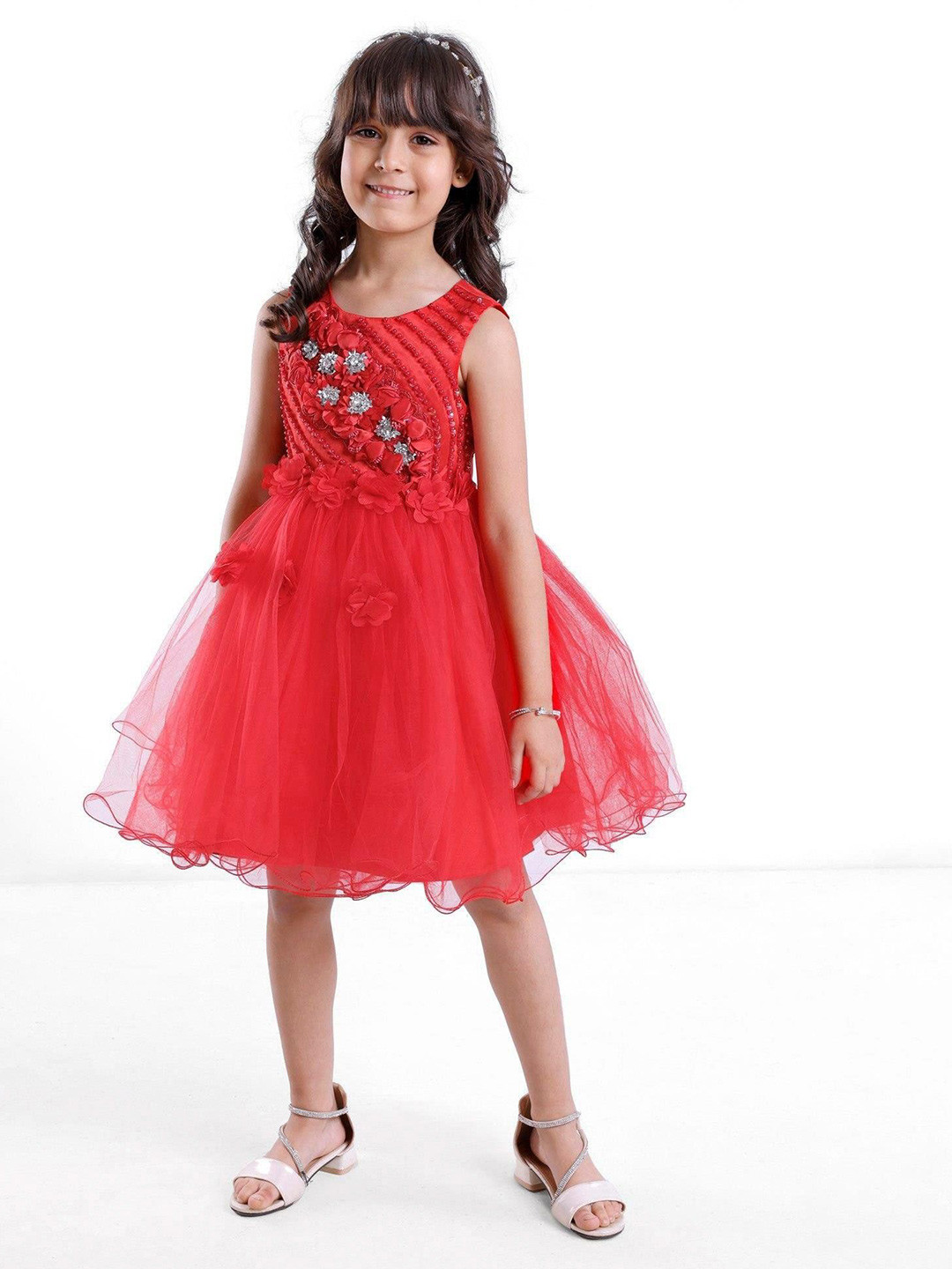 

Mark & Mia Girls Gown Dress, Red