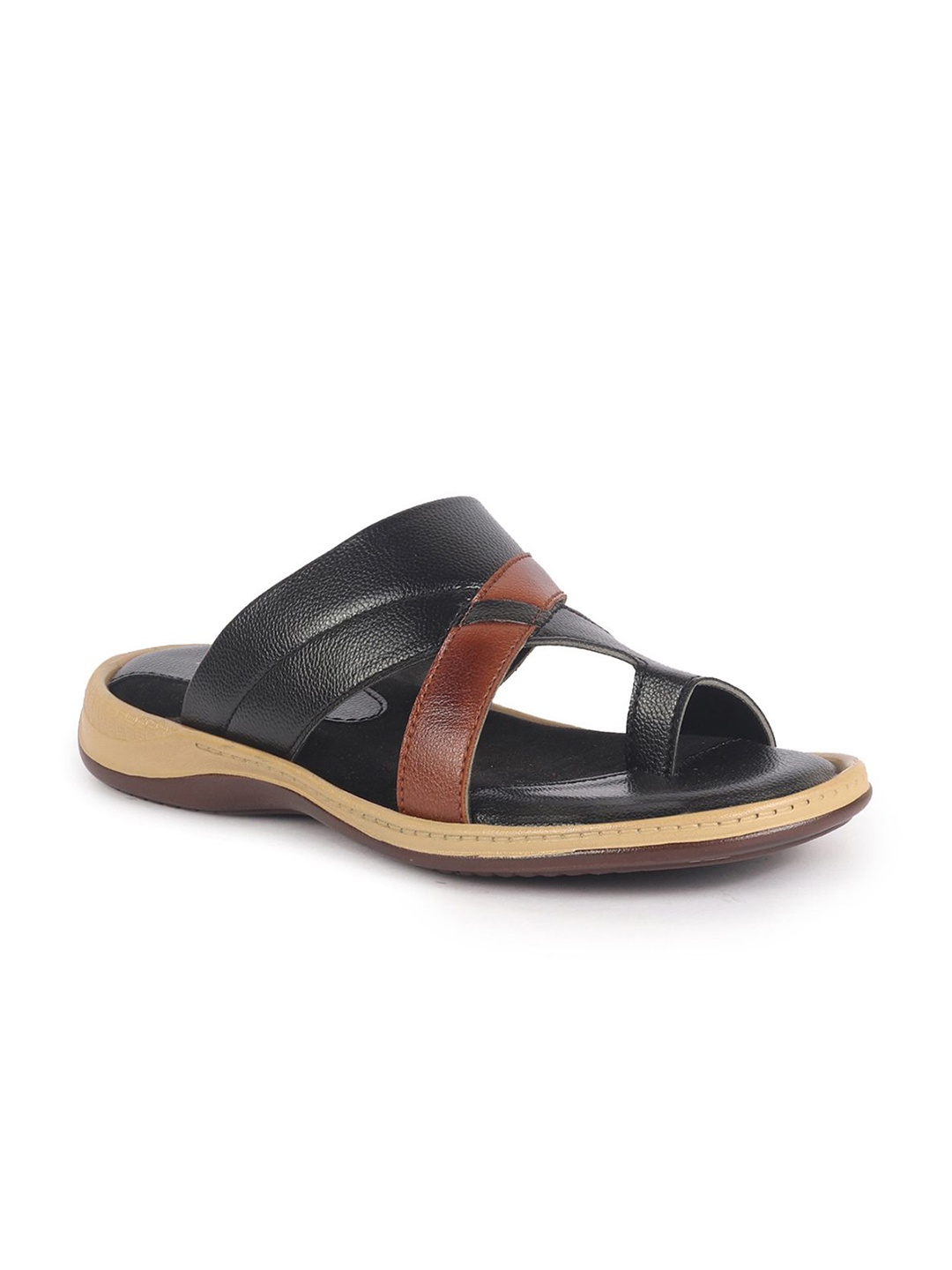 

FAUSTO Men PU Comfort Sandals, Black