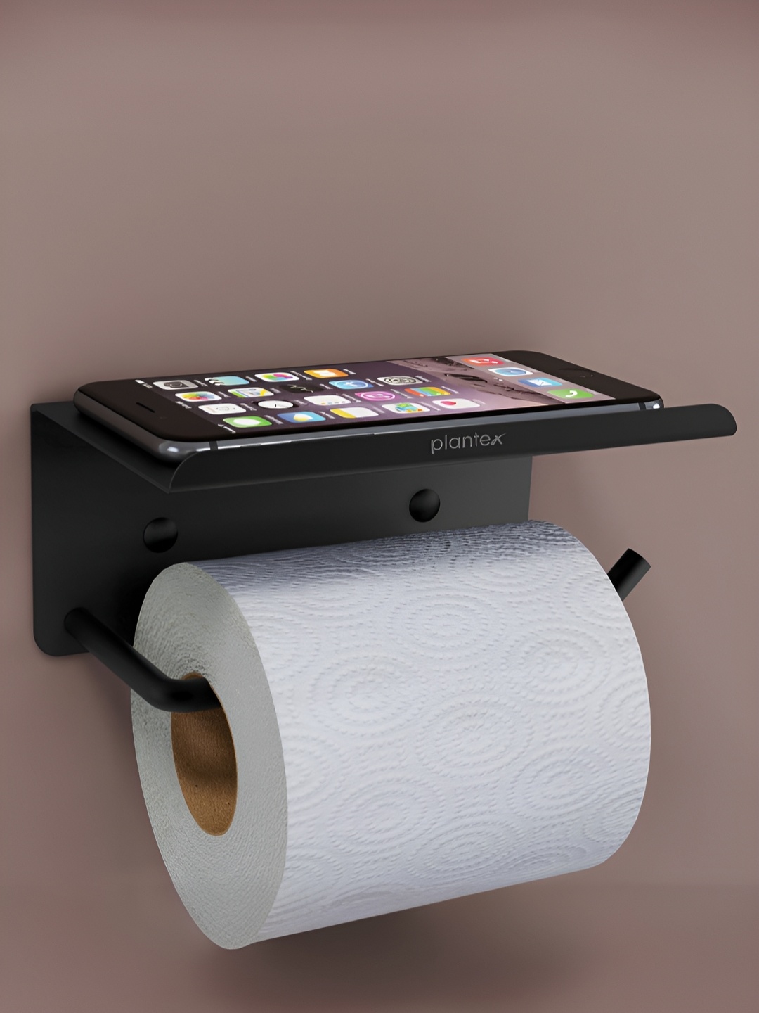 

Plantex Black Stainless Steel Tissue Holders