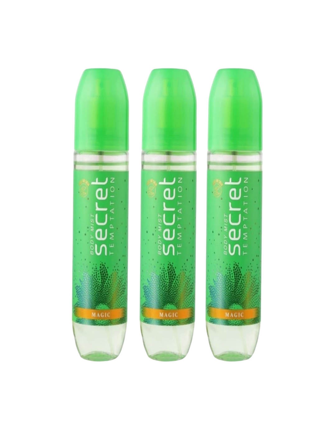 

Secret Temptation Set Of 3 Magic Body Mists - 120ml Each, Green