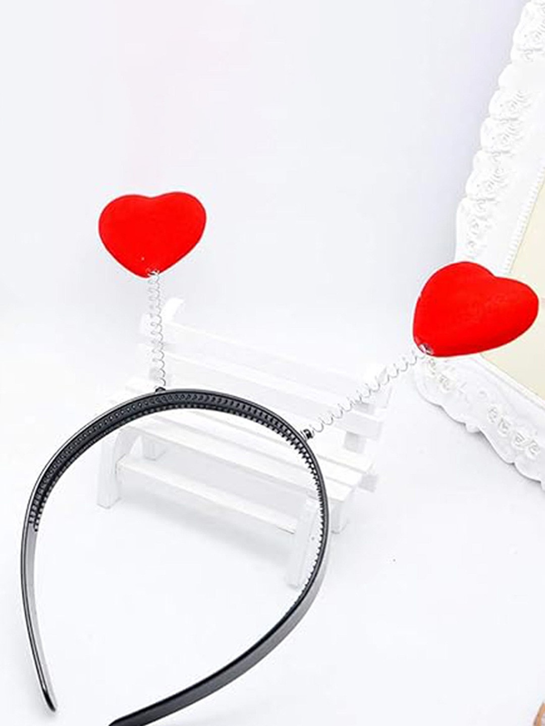 

Babymoon Kids Duck Spring Heart Hairband, Red