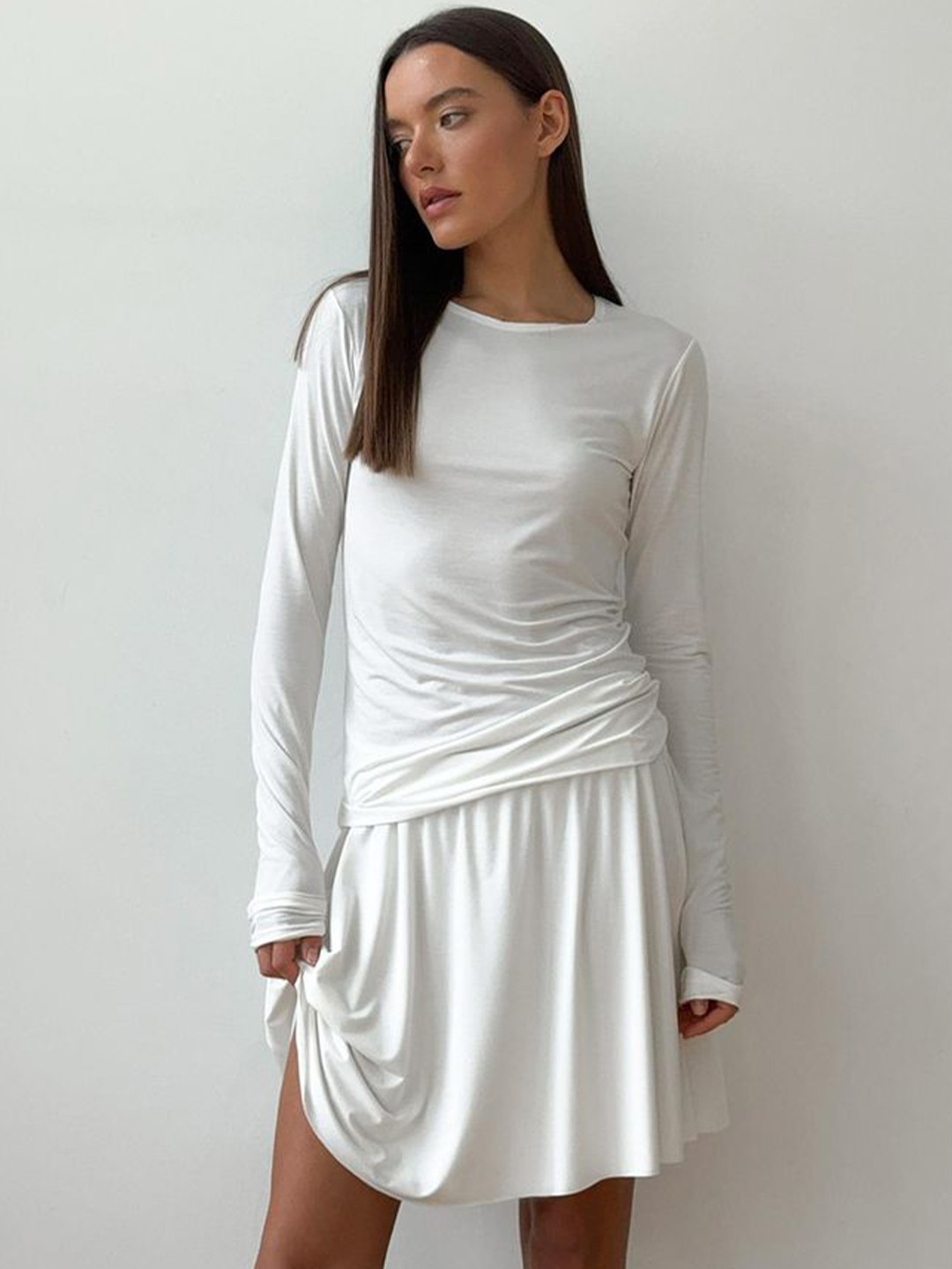 

LULU & SKY White T-Shirt With Short Co-Ords
