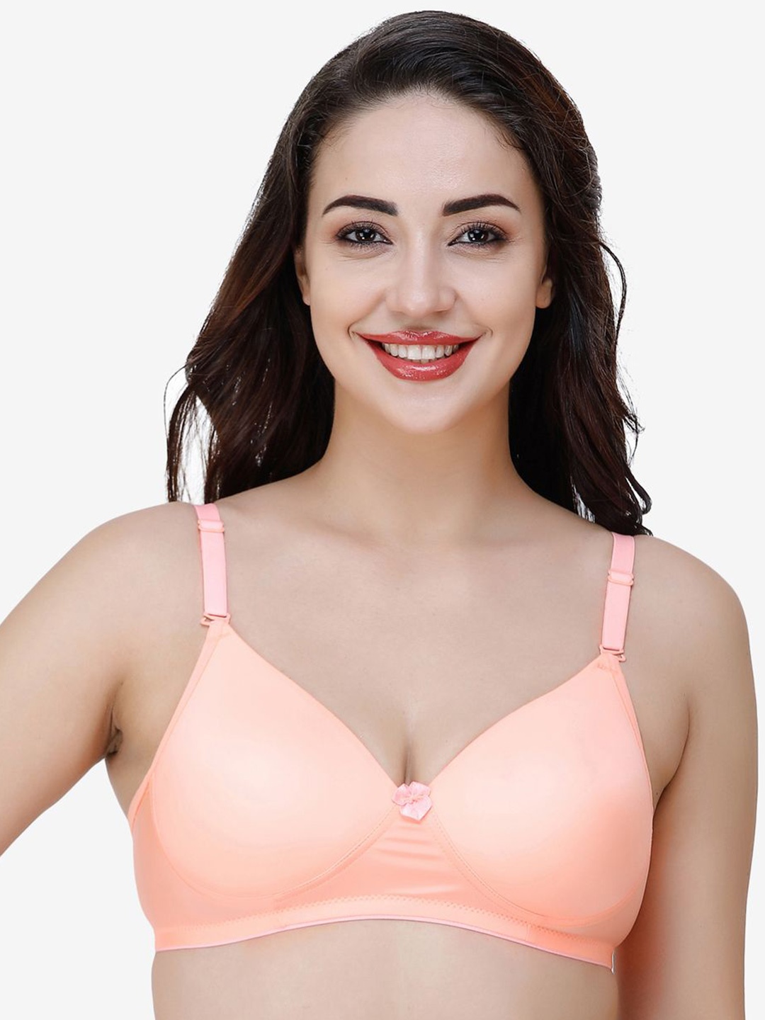 

College Girl Full Coverage Lightly Padded T-shirt Bra, Orange