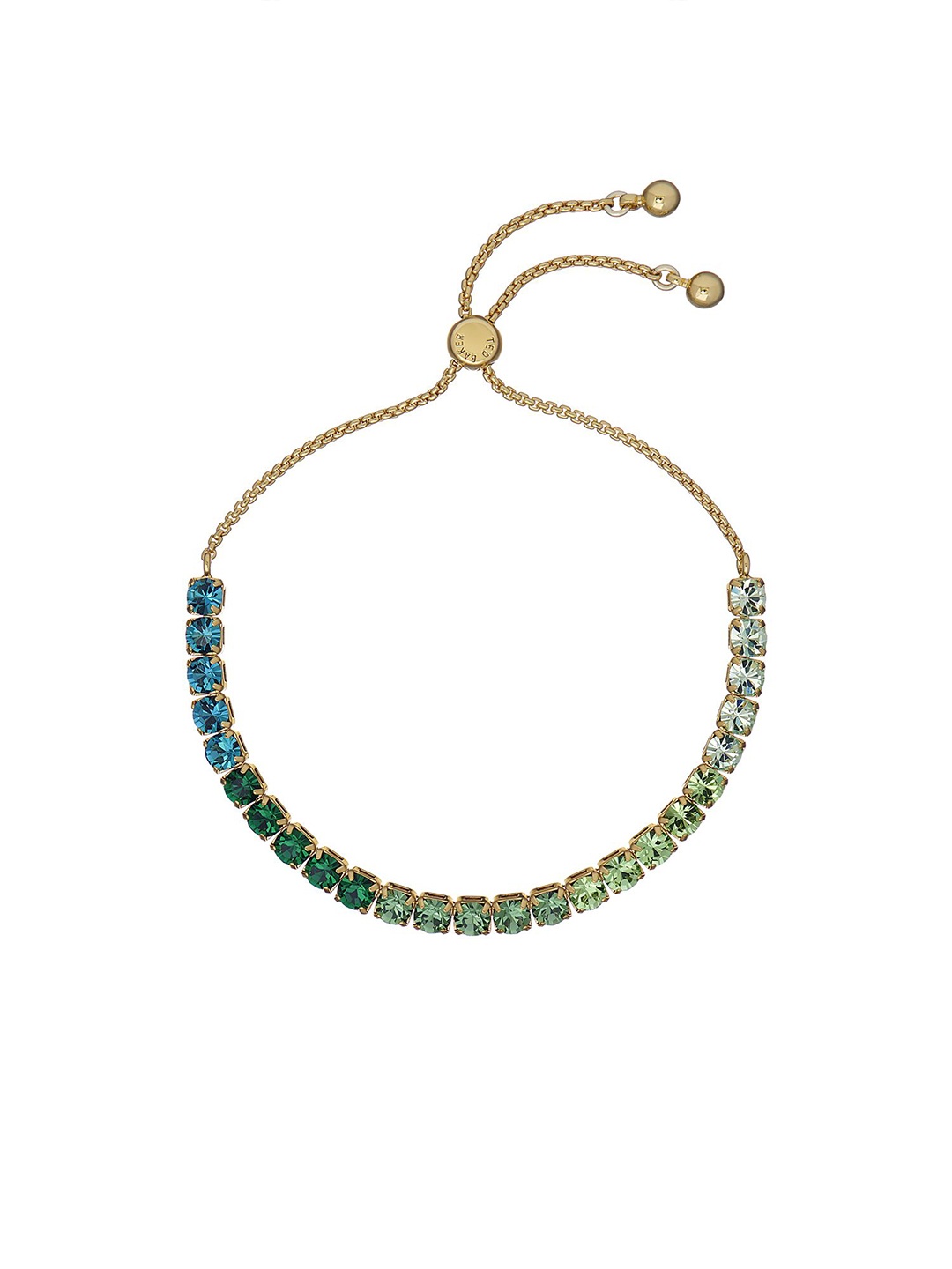 

Ted Baker Gold-Plated Artificial Stones Studded Wraparound Bracelet