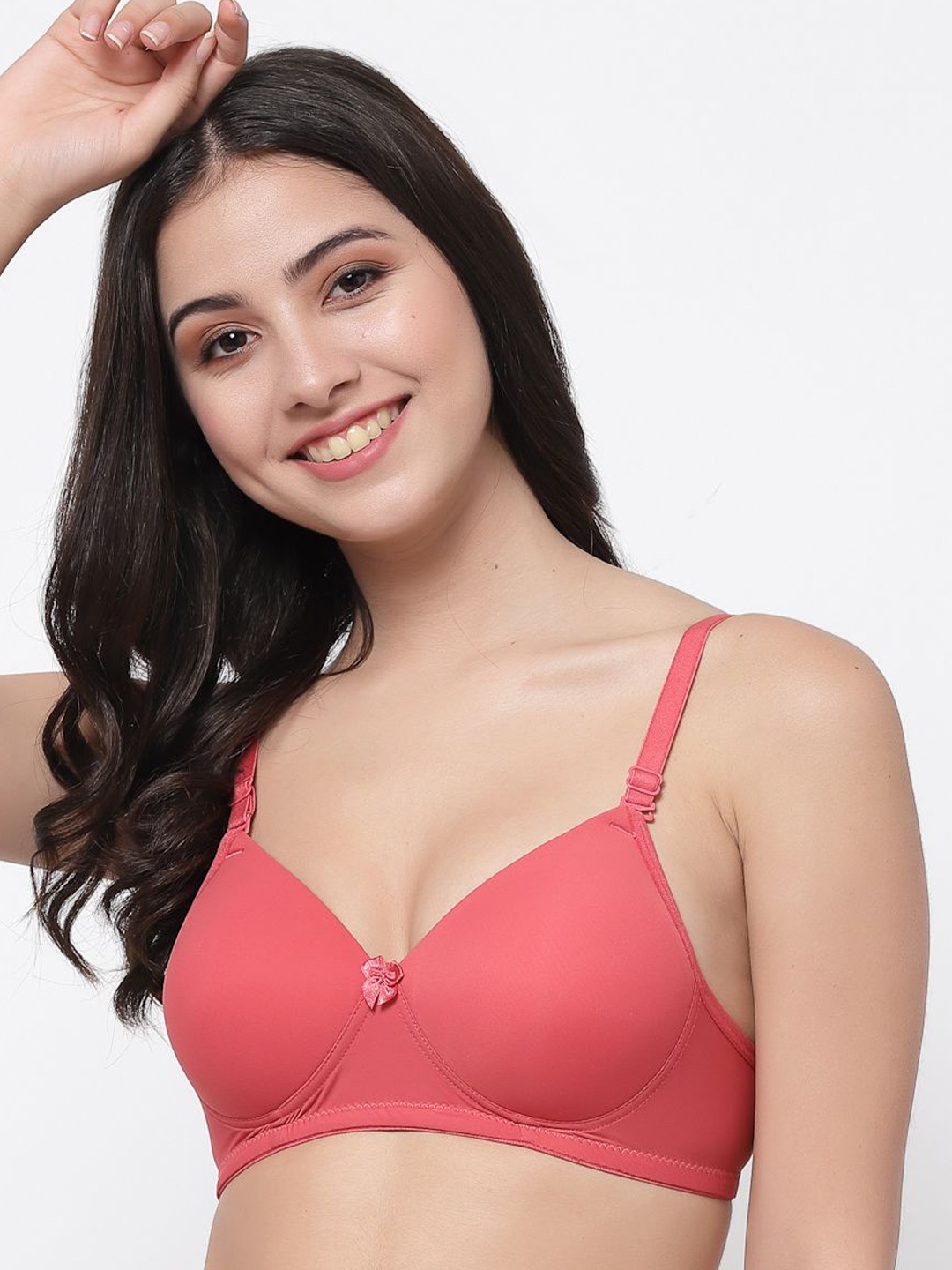 

College Girl Full Coverage Lightly Padded T-Shirt Bra, Pink