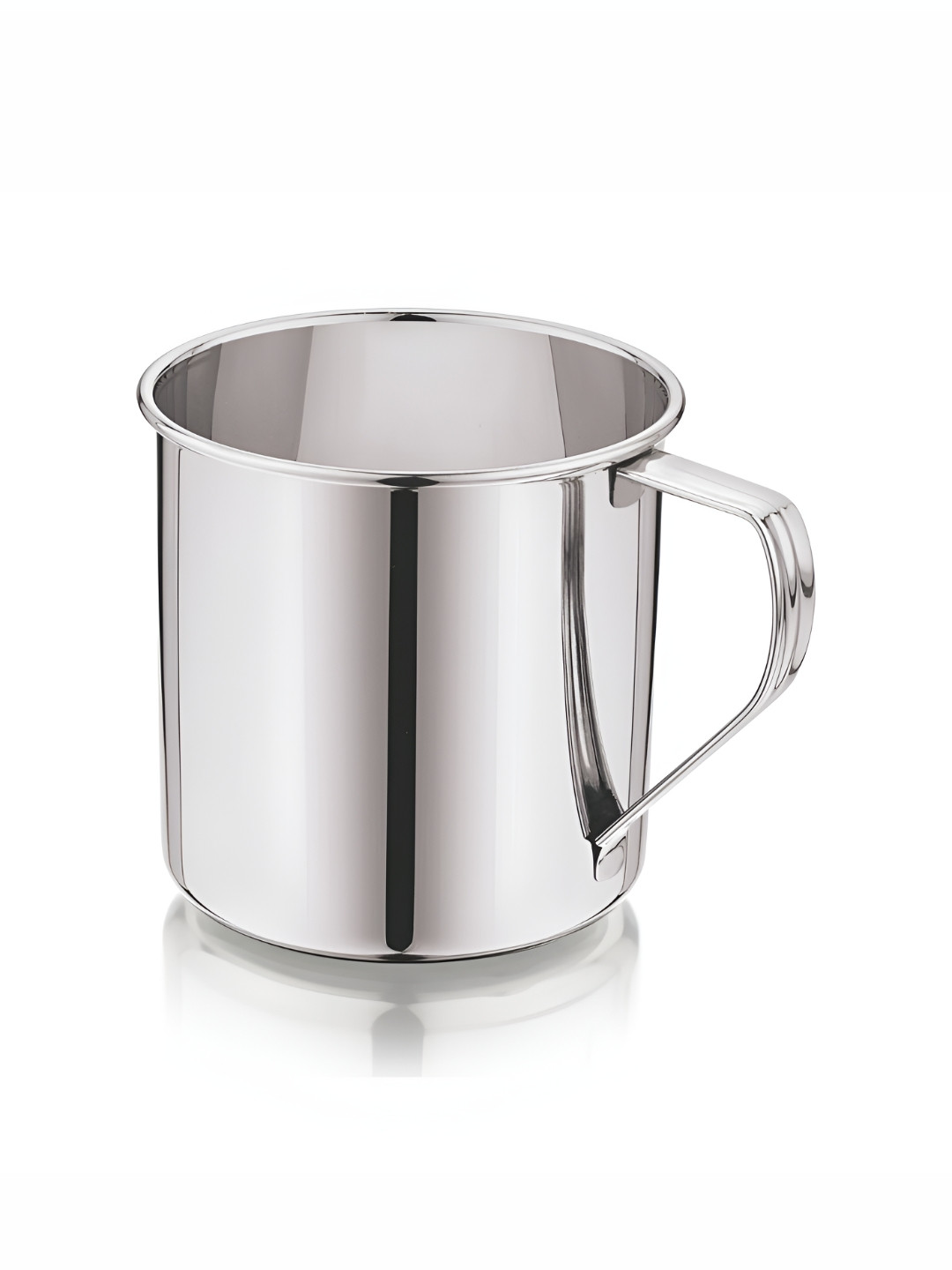 

MUKTI Stainless Steel Dishwasher Safe Glossy Mug-500 ml, Silver