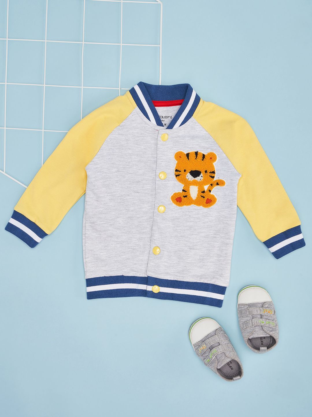 

Pantaloons Baby Boys Solid Sweatshirt, Grey
