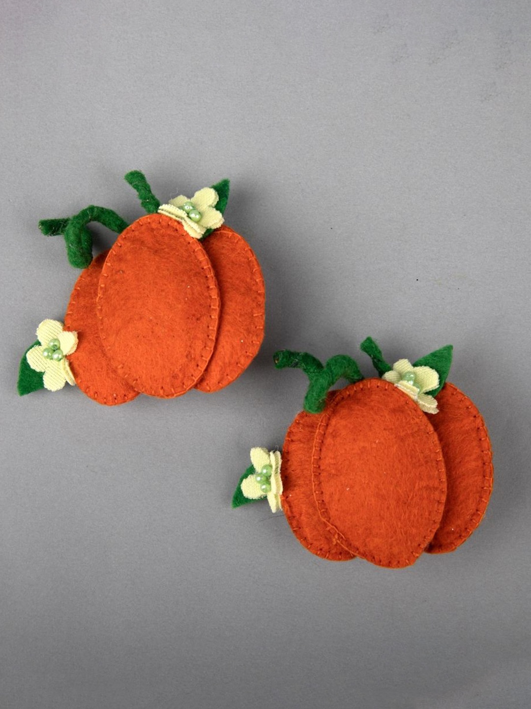 

TIPY TIPY TAP Kids - Girls Set of 2 Alligator Hair Clip, Orange