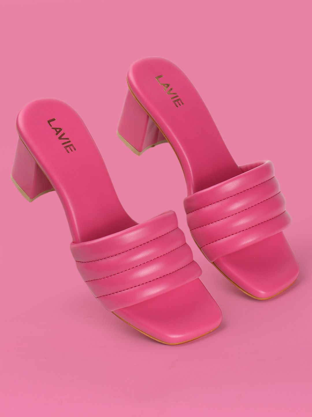 

Lavie Kitten Pumps with Laser Cuts, Fuchsia