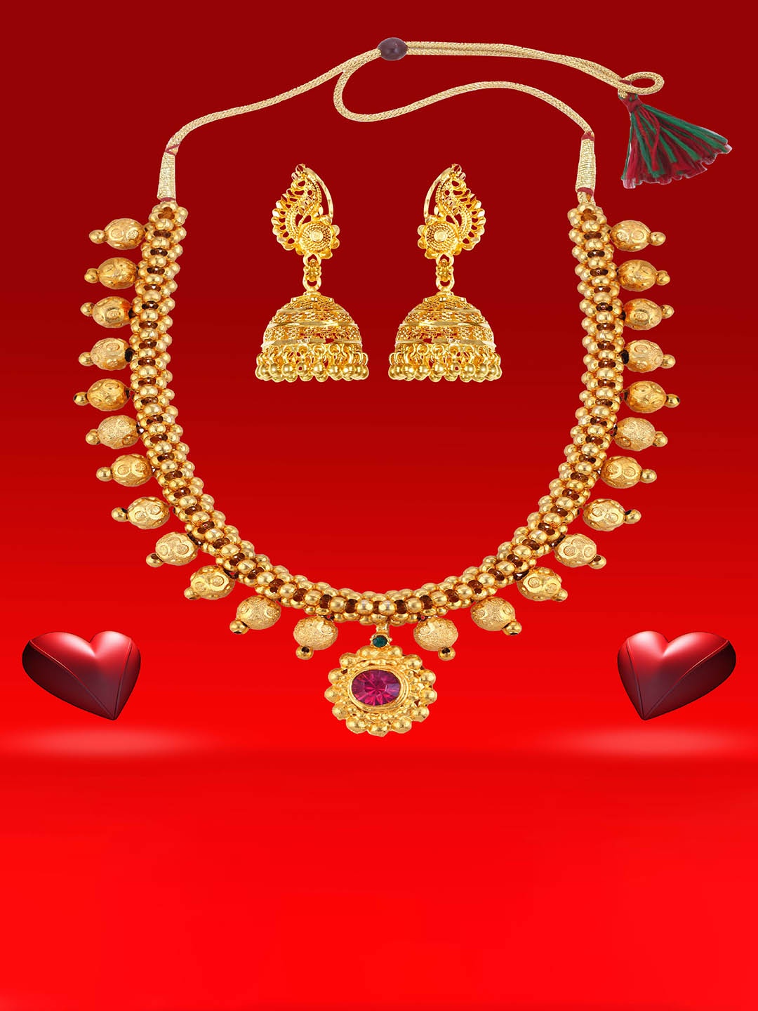 

Heer Collection Gold-Plated Jewellery Set