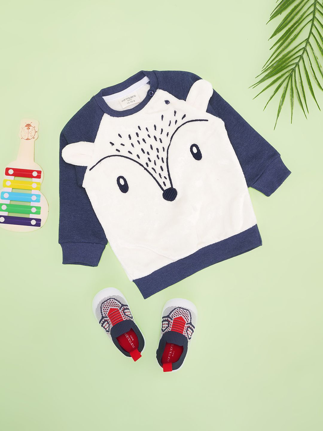 

Pantaloons Baby Boys Graphic Printed Sweatshirt, Blue
