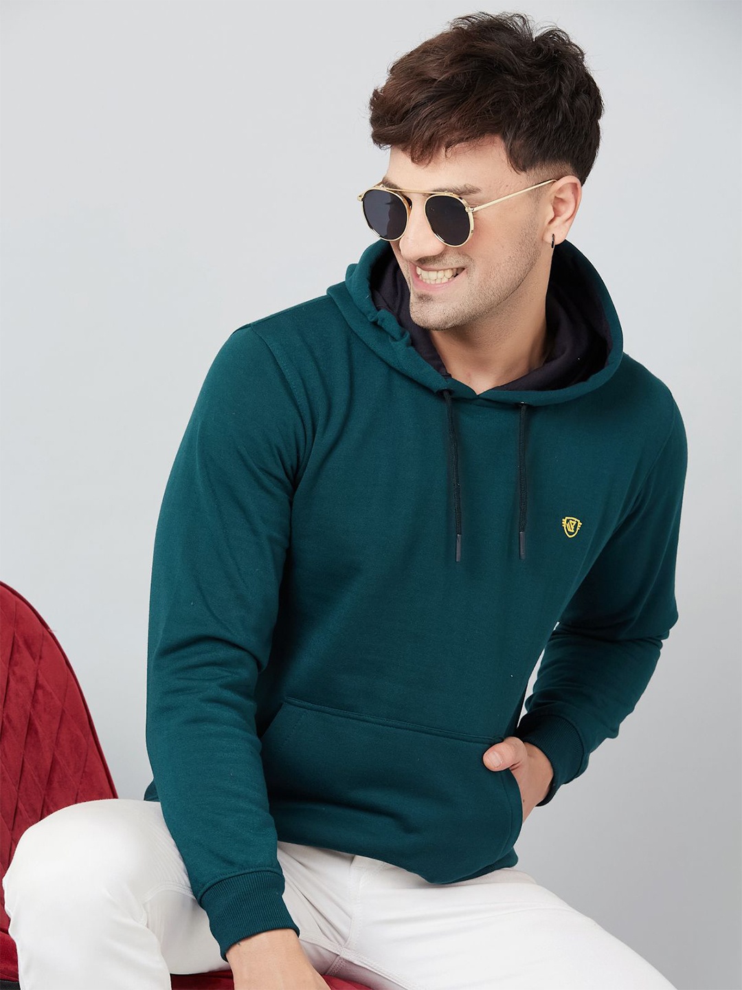 

WE PERFECT Men Hooded Sweatshirt, Green