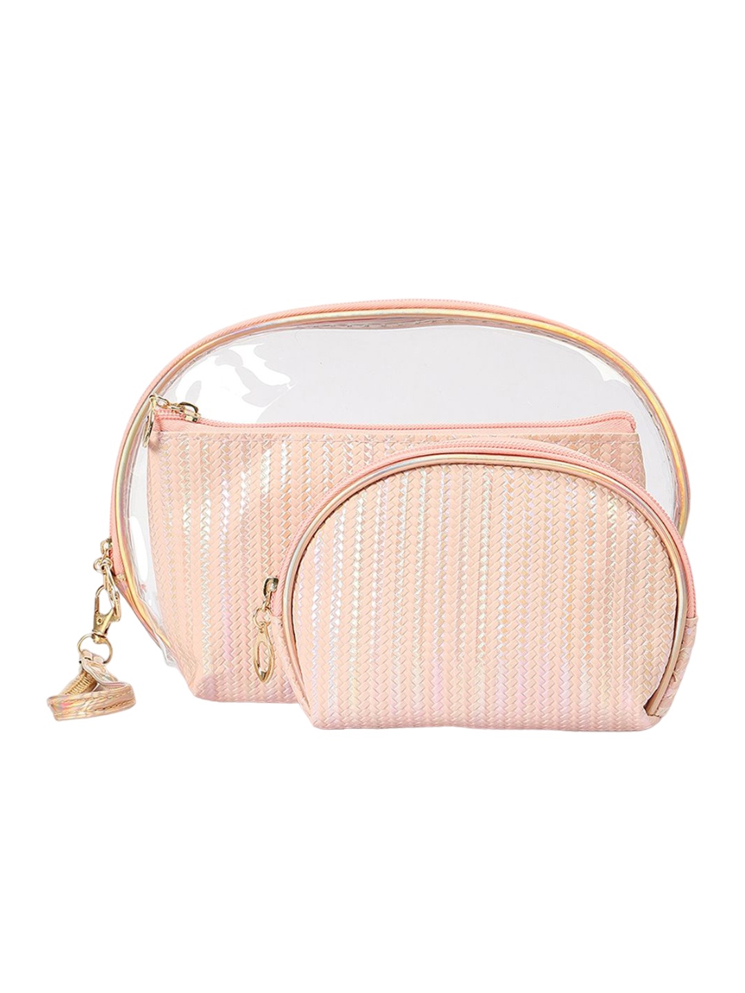 

max Set of 3 Other Prints Pouch Travel Accessory, Pink